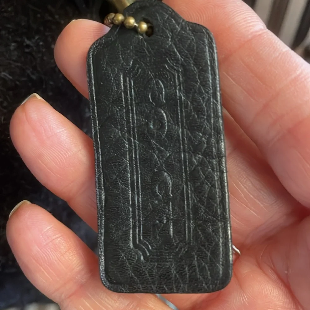 VINTAGE COACH SUEDE BERKELEY DRAWSTRING 9012 black w/ brass (like Lula’s legacy) - Picture 2 of 15